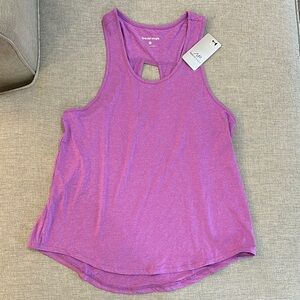 Pink Sleeveless Cut Out Tank Top